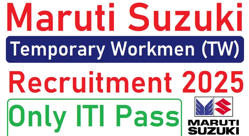 Maruti Suzuki Tw Campus Placement Iti Pass Job